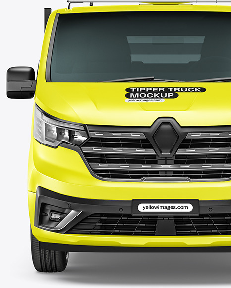 Tipper Truck Mockup - Front View