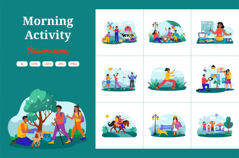 M734_Morning Activity Illustration_Part 02