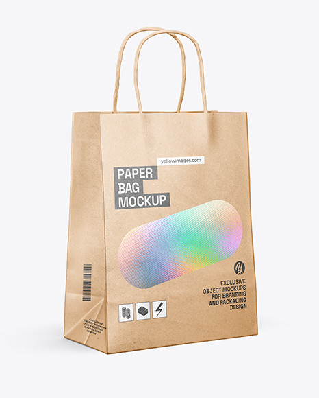 Kraft Paper Shopping Bag Mockup