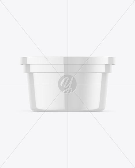 Glossy Plastic Container Mockup