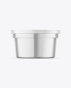 Glossy Metallic Container Mockup