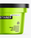 Glossy Metallic Container Mockup