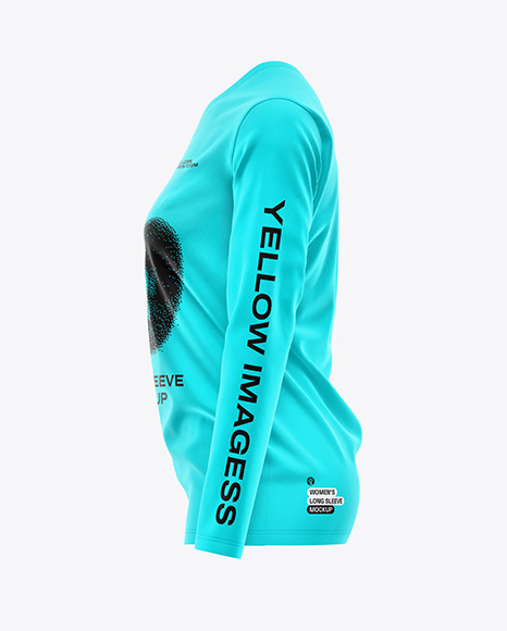 Women’s Long Sleeve T-Shirt Mockup