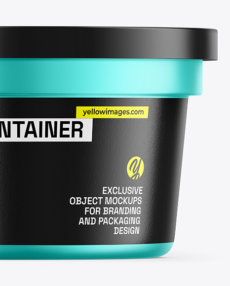 Matte Metallic Container Mockup