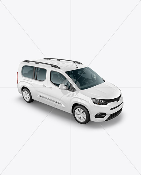 Van Mockup - Half Side View
