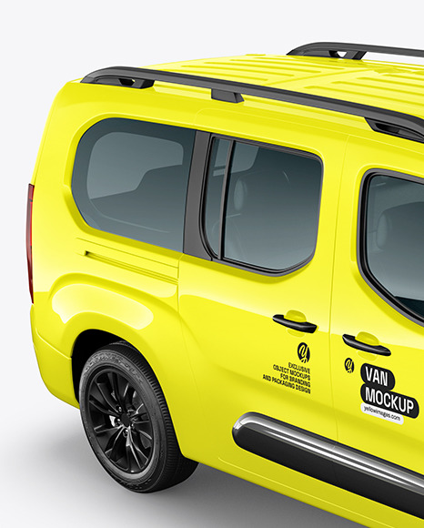 Van Mockup - Half Side View