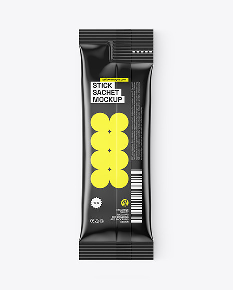 Glossy Stick Sachet Mockup