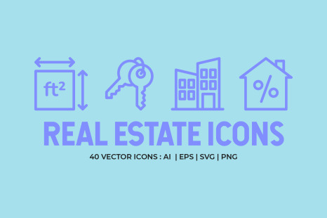 Real Estate Line Icons