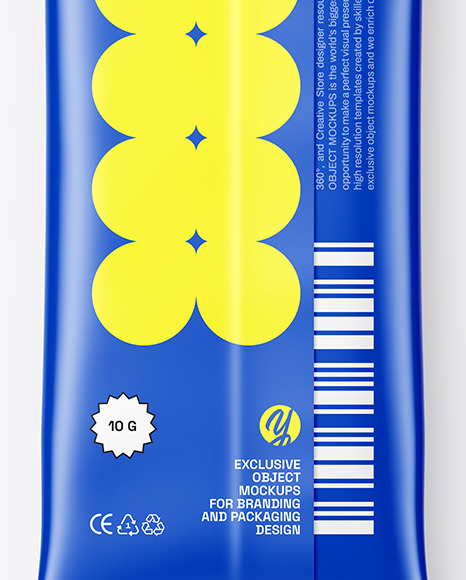 Matte Stick Sachet Mockup