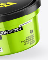 Glossy Metallic Container Mockup