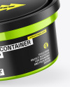 Glossy Metallic Container Mockup