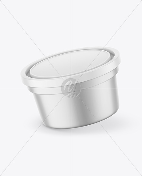 Matte Metallic Container Mockup