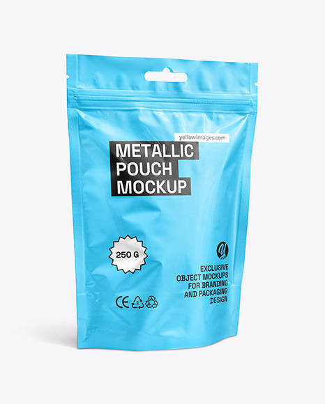 Glossy Stand-up Pouch Mockup