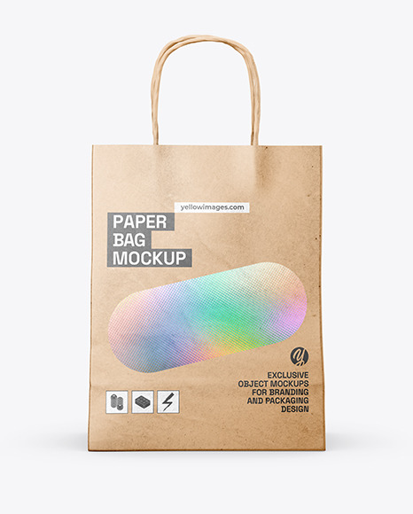 Kraft Paper Shopping Bag Mockup