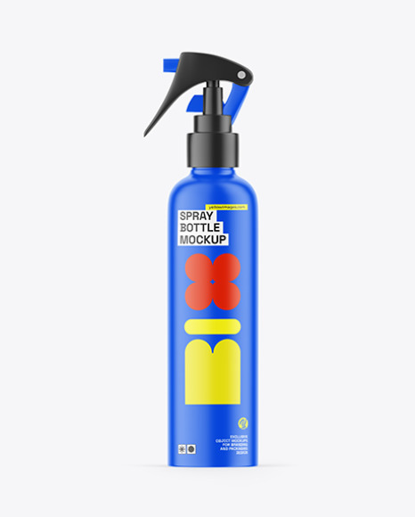 Matte Spray Bottle Mockup