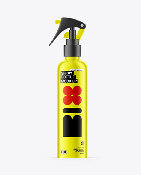 Metallic Spray Bottle Mockup