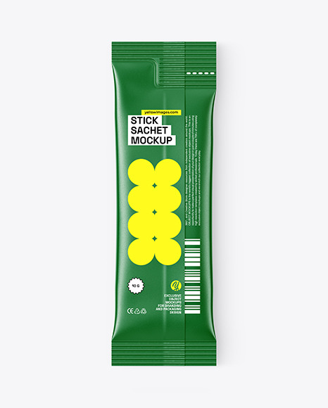 Paper Stick Sachet Mockup