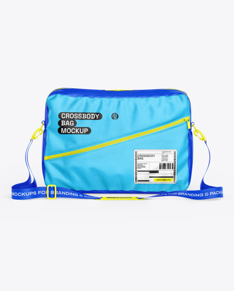 Leather Crossbody Bag Mockup - Front View