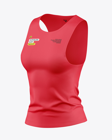 Women&#039;s Sleeveless Shirt Mockup