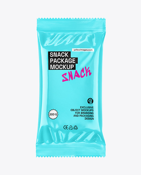 Glossy Flow Pack Mockup