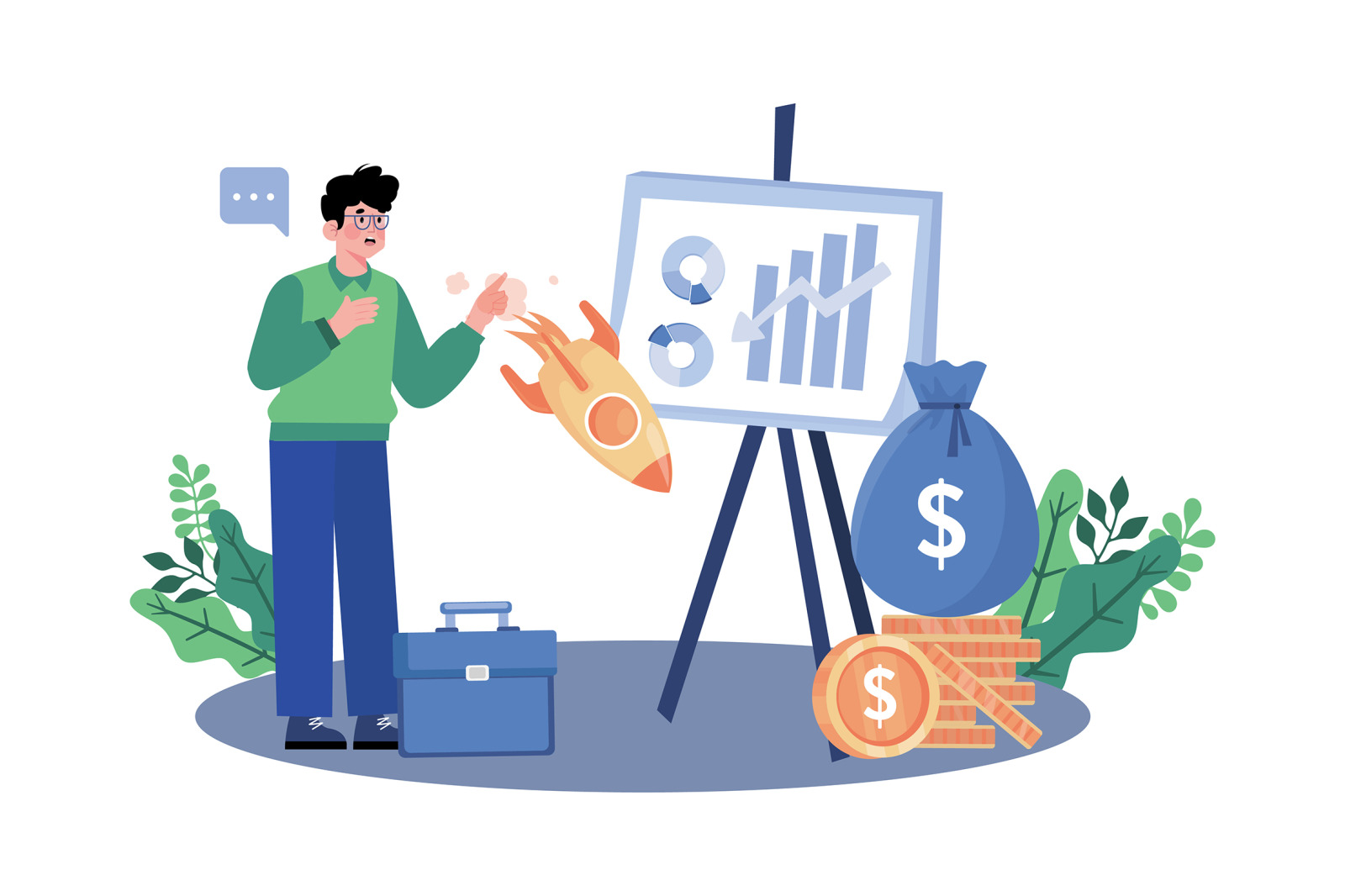 M732_Financial Banking Illustration Pack M732_Financial Banking Illustration Pack