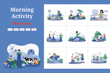 M734_Morning Activity Illustration_Part 0