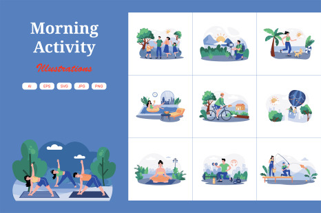 M734_Morning Activity Illustration_Part 01