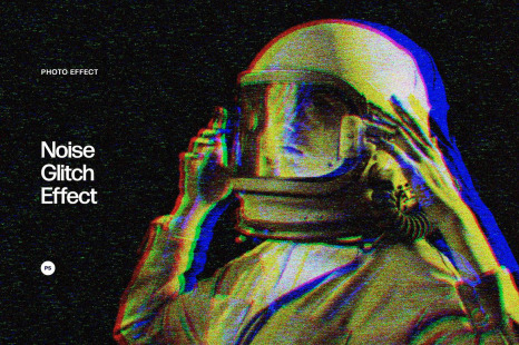 Noise Glitch Photo Effect