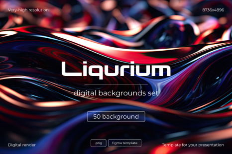 Liqurium - digital backgrounds set