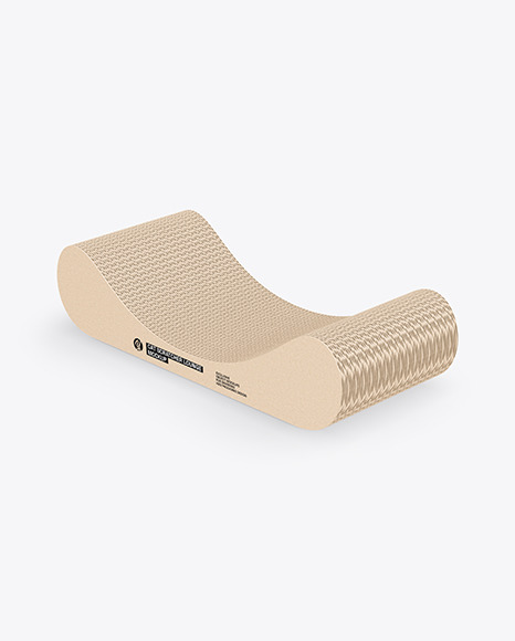 Cardboard Cat Scratcher Mockup