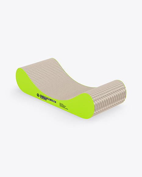 Cardboard Cat Scratcher Mockup
