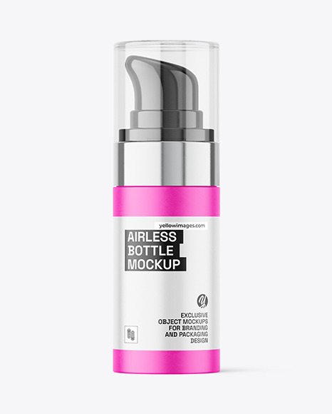 Matte Airless Bottle Mockup