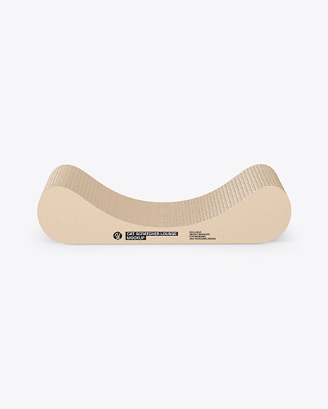 Cardboard Cat Scratcher Mockup