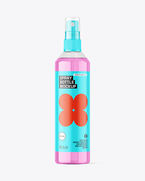 Clear Spray Bottle Mockup - Free Download Images High Quality PNG, JPG