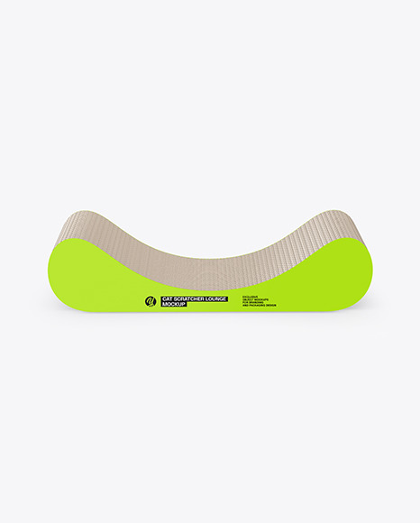 Cardboard Cat Scratcher Mockup