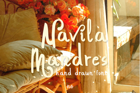 navila Mandres - Hand Drawn Font