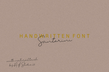 Santorini - Handwritten Font