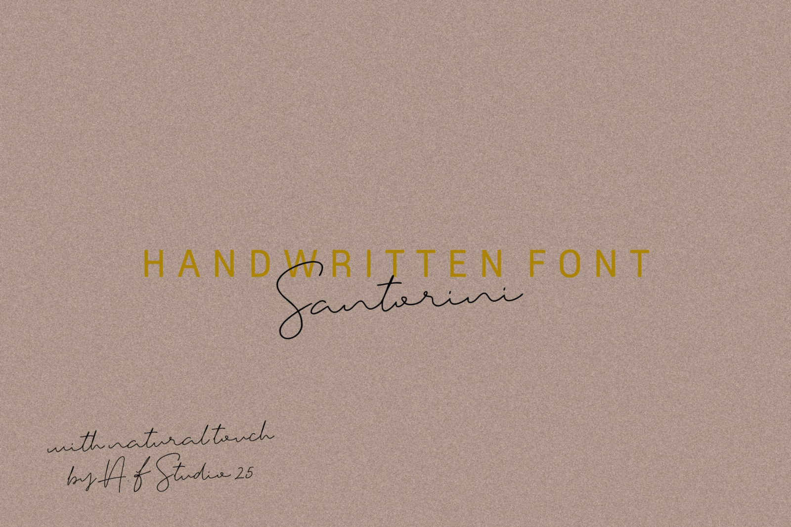Santorini - Handwritten Font Santorini - Handwritten Font