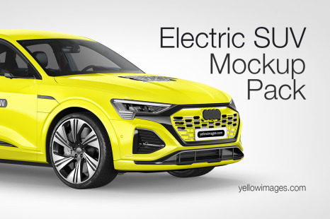 Electric Crossover SUV Mockup - Pack