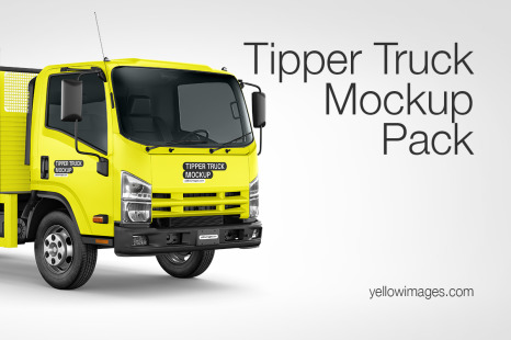 Tipper Truck Mockup - Pack