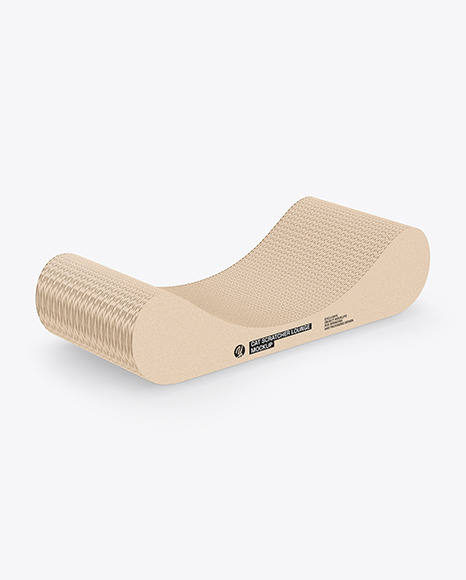 Cardboard Cat Scratcher Mockup