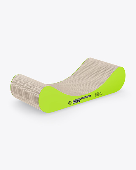 Cardboard Cat Scratcher Mockup