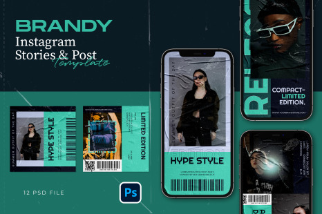 Hype instaram template - BRANDY