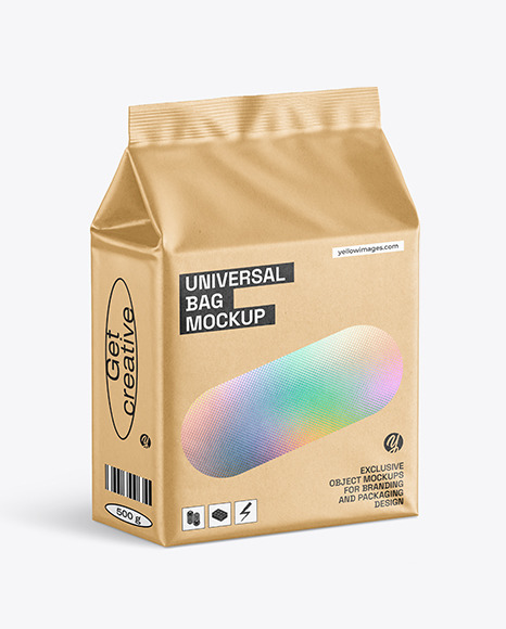 Kraft Universal Bag Mockup