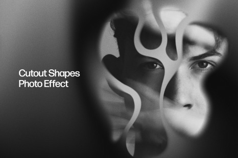 Cutout Shapes Photo Effect