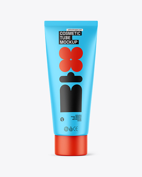 Matte Cosmetic Tube Mockup