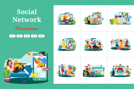 M736_ Social Network Illustration_Part 02
