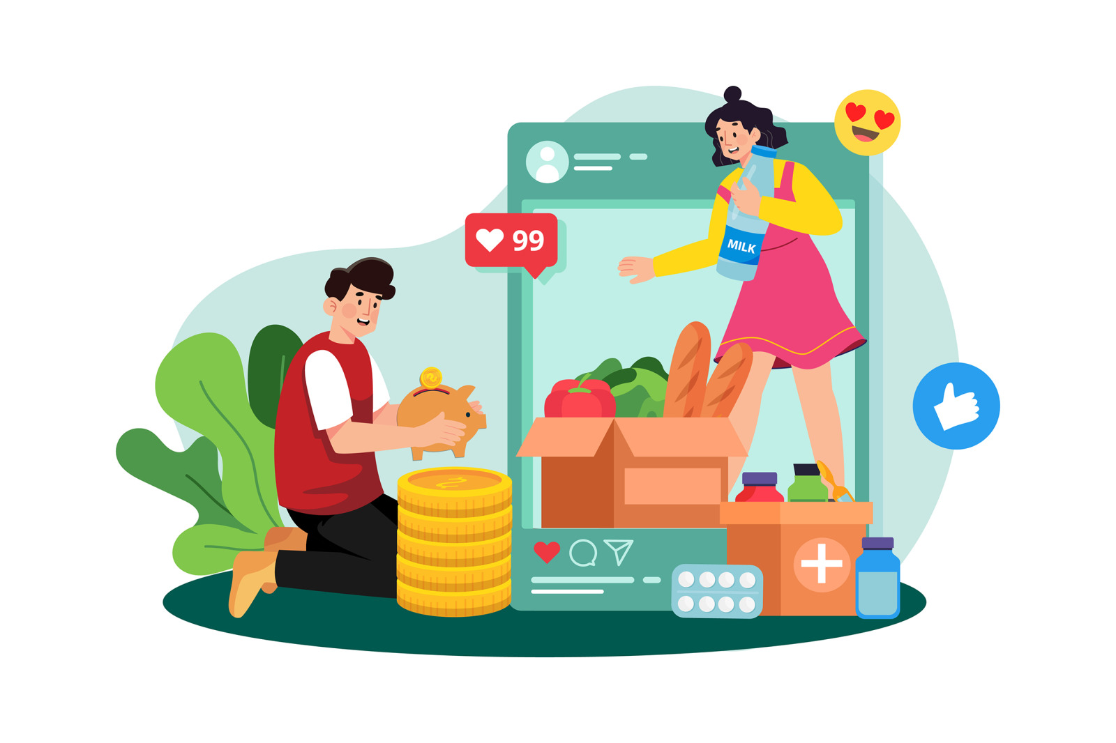 M736_ Social Network Illustration_Part 02 M736_ Social Network Illustration_Part 02