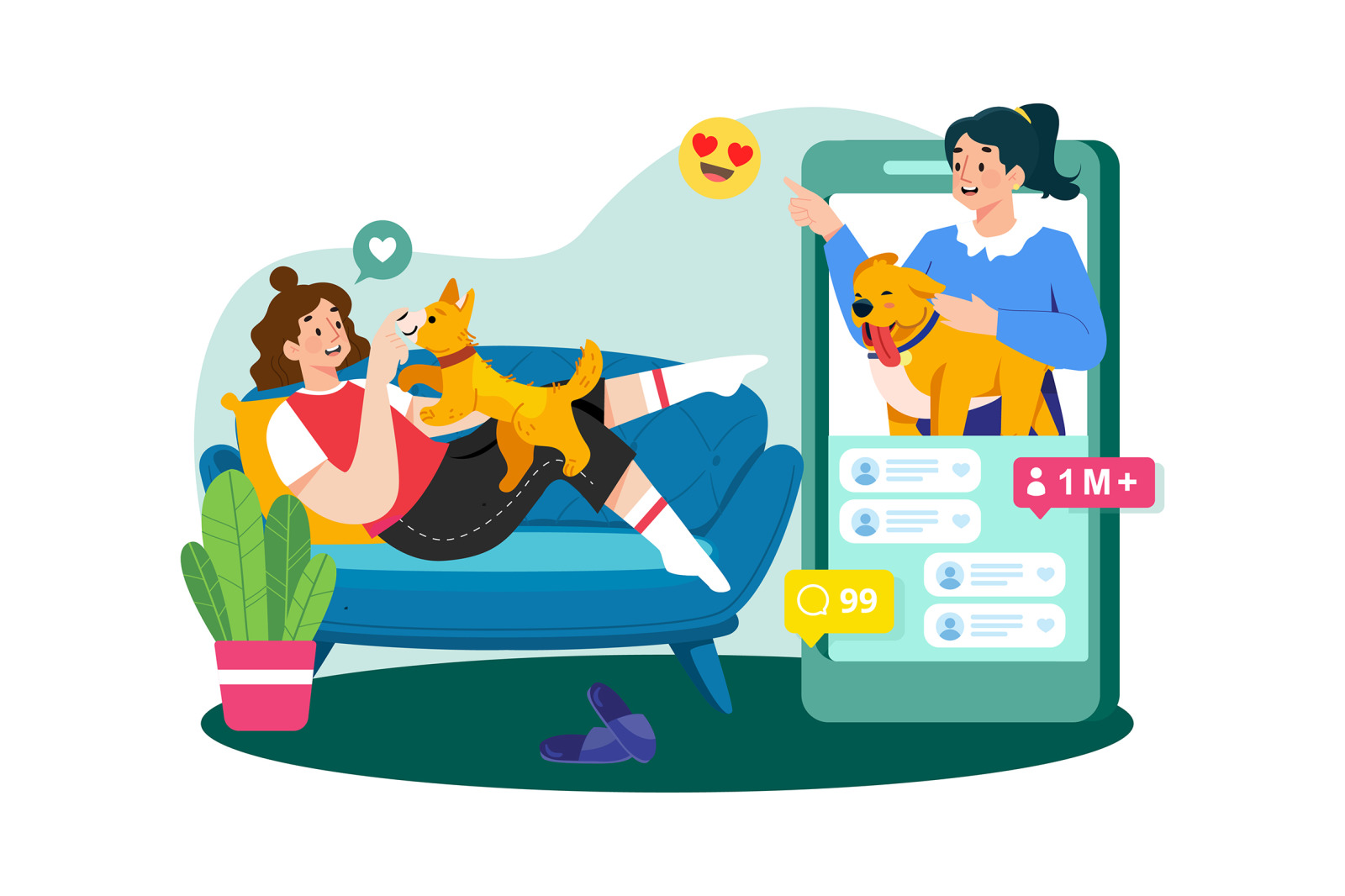 M736_ Social Network Illustration_Part 02 M736_ Social Network Illustration_Part 02