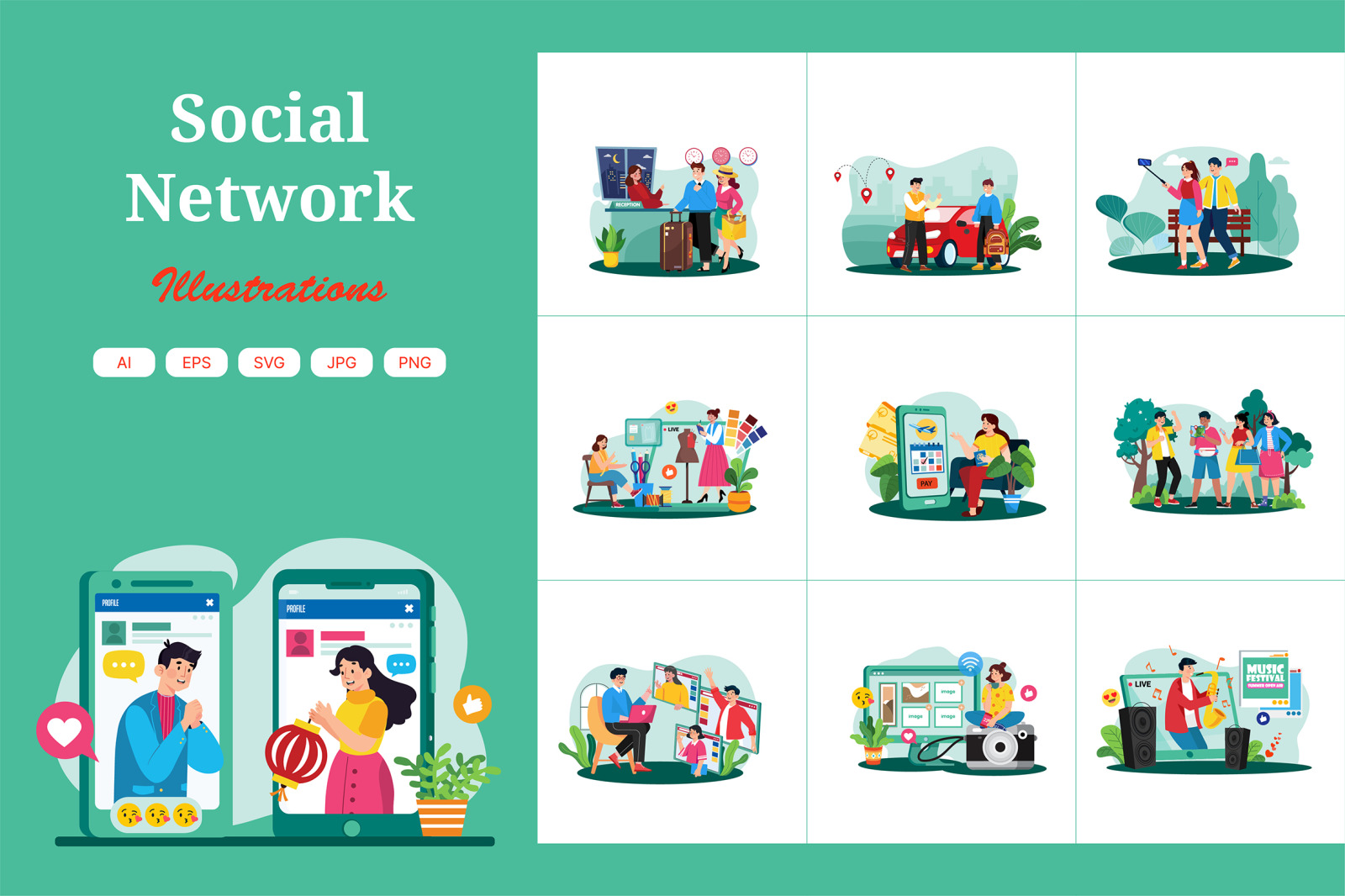 M736_ Social Network Illustration_Part 01 M736_ Social Network Illustration_Part 01
